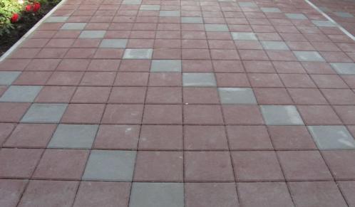 варианты укладки тротуарной плитки квадрат 